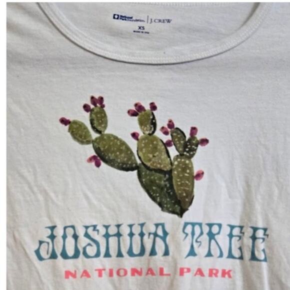 J.Crew Joshua Tree National Park Graphic Tee Women’s XS White - Picture 3 of 7